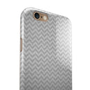 Shades of Gray Horizontal Chevron iPhone 6/6s or 6/6s Plus 2-Piece Hybrid INK-Fuzed Case