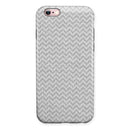 Shades of Gray Horizontal Chevron iPhone 6/6s or 6/6s Plus 2-Piece Hybrid INK-Fuzed Case