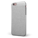 Shades of Gray Horizontal Chevron iPhone 6/6s or 6/6s Plus 2-Piece Hybrid INK-Fuzed Case