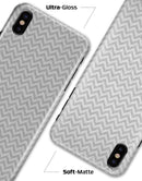 Shades of Gray Horizontal Chevron - iPhone X Clipit Case