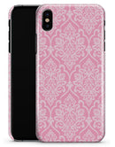 Shades of Pink Damask Pattern - iPhone X Clipit Case