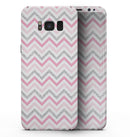 Shades of Pink Glitter Chevron - Samsung Galaxy S8 Full-Body Skin Kit