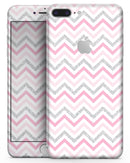 Shades of Pink Glitter Chevron - Skin-kit for the iPhone 8 or 8 Plus