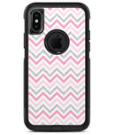 Shades of Pink Glitter Chevron - iPhone X OtterBox Case & Skin Kits