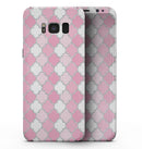 Shades of Pink Quatrefoil - Samsung Galaxy S8 Full-Body Skin Kit