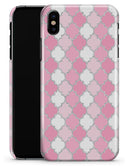 Shades of Pink Quatrefoil - iPhone X Clipit Case