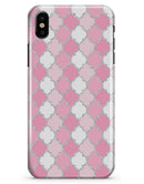 Shades of Pink Quatrefoil - iPhone X Clipit Case