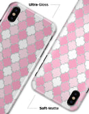 Shades of Pink Quatrefoil - iPhone X Clipit Case