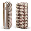 Sharp Brown and Tan Pattern iPhone 6/6s or 6/6s Plus 2-Piece Hybrid INK-Fuzed Case
