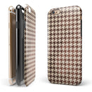 Sharp Brown and Tan Pattern iPhone 6/6s or 6/6s Plus 2-Piece Hybrid INK-Fuzed Case