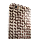 Sharp Brown and Tan Pattern iPhone 6/6s or 6/6s Plus 2-Piece Hybrid INK-Fuzed Case