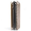 Sharp Brown and Tan Pattern iPhone 6/6s or 6/6s Plus 2-Piece Hybrid INK-Fuzed Case