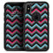 Sharp Pink & Teal Chevron Pattern - Skin Kit for the iPhone OtterBox Cases