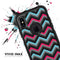 Sharp Pink & Teal Chevron Pattern - Skin Kit for the iPhone OtterBox Cases