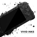 Shattered Black Polygon // Skin Decal Wrap Kit for Nintendo Switch Console & Dock, Joy-Cons, Pro Controller, Lite, 3DS XL, 2DS XL, DSi, or Wii - Vinyl Skin Wrap for Nintendo Switch 2, OLED, Lite, Pro Controller, Wii & Classic Handhelds