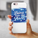Shine Like the Stars iPhone 6/6s or 6/6s Plus 2-Piece Hybrid INK-Fuzed Case