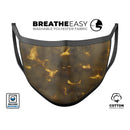 Shining Golden Dust - Made in USA Mouth Cover Unisex Anti-Dust Cotton Blend Reusable & Washable Face Mask with Adjustable Sizing for Adult or Child
