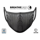 Shiny Black Tire Tread - Made in USA Mouth Cover Unisex Anti-Dust Cotton Blend Reusable & Washable Face Mask with Adjustable Sizing for Adult or Child