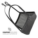 Shiny Black Tire Tread - Made in USA Mouth Cover Unisex Anti-Dust Cotton Blend Reusable & Washable Face Mask with Adjustable Sizing for Adult or Child