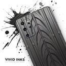 Shiny Black Tire Tread - Premium Vinyl Skin Decal for Samsung Galaxy S25 Ultra, S24, S23, S22 & All Galaxy S Models