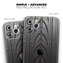 Shiny Black Tire Tread - Protective Skin Wrap & Decal – Compatible with iPhone SE to iPhone 17 Pro Max (All Models)