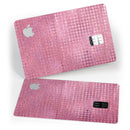 Shiny Pink Diamond Pattern - Premium Protective Decal Skin-Kit for the Apple Credit Card