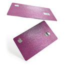 Shiny Pink Fabric Texture - Premium Protective Decal Skin-Kit for the Apple Credit Card
