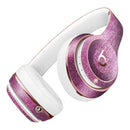 Shiny Pink Fabric Texture Full-Body Skin Kit for the Beats by Dre Solo 3 Wireless Headphones