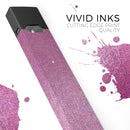 Shiny Pink Fabric Texture - Premium Decal Protective Skin-Wrap Sticker compatible with the Juul Labs vaping device