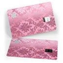 Shiny Pink Roccoco Pattern - Premium Protective Decal Skin-Kit for the Apple Credit Card