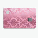Shiny Pink Roccoco Pattern - Premium Protective Decal Skin-Kit for the Apple Credit Card