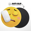 Sigh Friendly Emoticons// WaterProof Rubber Foam Backed Anti-Slip Mouse Pad for Home Work Office or Gaming Computer Desk