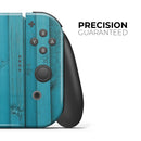 Signature Blue Wood Planks // Skin Decal Wrap Kit for Nintendo Switch Console & Dock, Joy-Cons, Pro Controller, Lite, 3DS XL, 2DS XL, DSi, or Wii - Vinyl Skin Wrap for Nintendo Switch 2, OLED, Lite, Pro Controller, Wii & Classic Handhelds