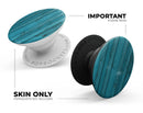 Signature Blue Wood Planks - Skin Kit for PopSockets and other Smartphone Extendable Grips & Stands