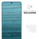 Signature Blue Wood Planks - Premium Vinyl Skin Decal for Samsung Galaxy S25 Ultra, S24, S23, S22 & All Galaxy S Models