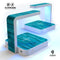 Signature Blue Wood Planks UV Germicidal Sanitizing Sterilizing Wireless Smart Phone Screen Cleaner + Charging Station