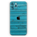 Signature Blue Wood Planks - Vinyl Skin Wrap for iPhone 17 Pro Max, 17 Pro, 17 Air, 17, 16 & All Models — Soft Matte or Ultra Gloss