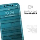 Signature Blue Wood Planks - Vinyl Skin Wrap for iPhone 17 Pro Max, 17 Pro, 17 Air, 17, 16 & All Models — Soft Matte or Ultra Gloss