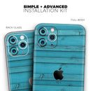 Signature Blue Wood Planks - Vinyl Skin Wrap for iPhone 17 Pro Max, 17 Pro, 17 Air, 17, 16 & All Models — Soft Matte or Ultra Gloss