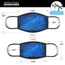 Silhouette Night Sky - Made in USA Mouth Cover Unisex Anti-Dust Cotton Blend Reusable & Washable Face Mask with Adjustable Sizing for Adult or Child