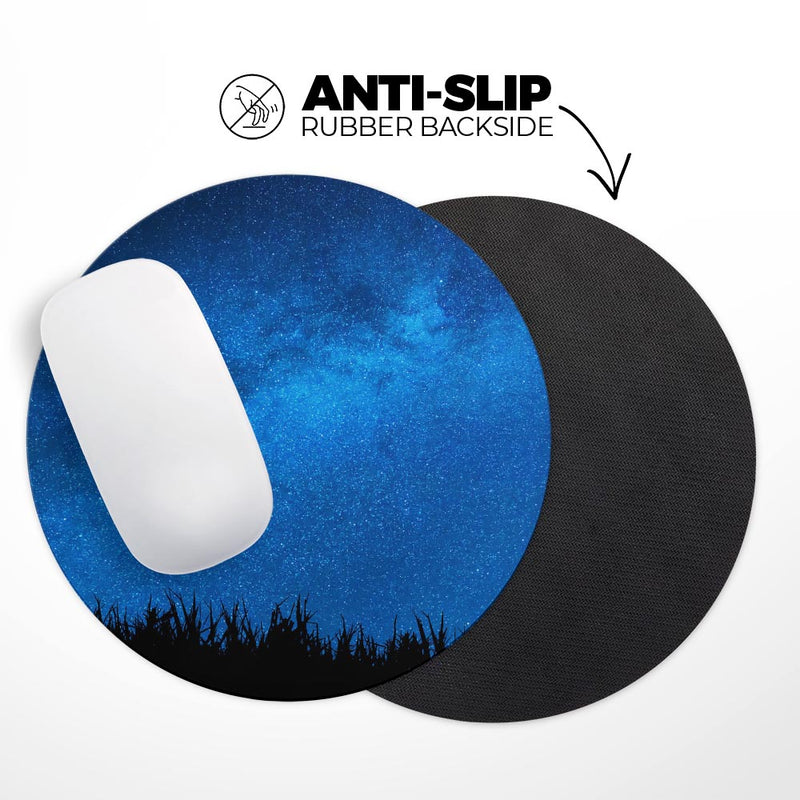 Silhouette Night Sky// WaterProof Rubber Foam Backed Anti-Slip Mouse Pad for Home Work Office or Gaming Computer Desk