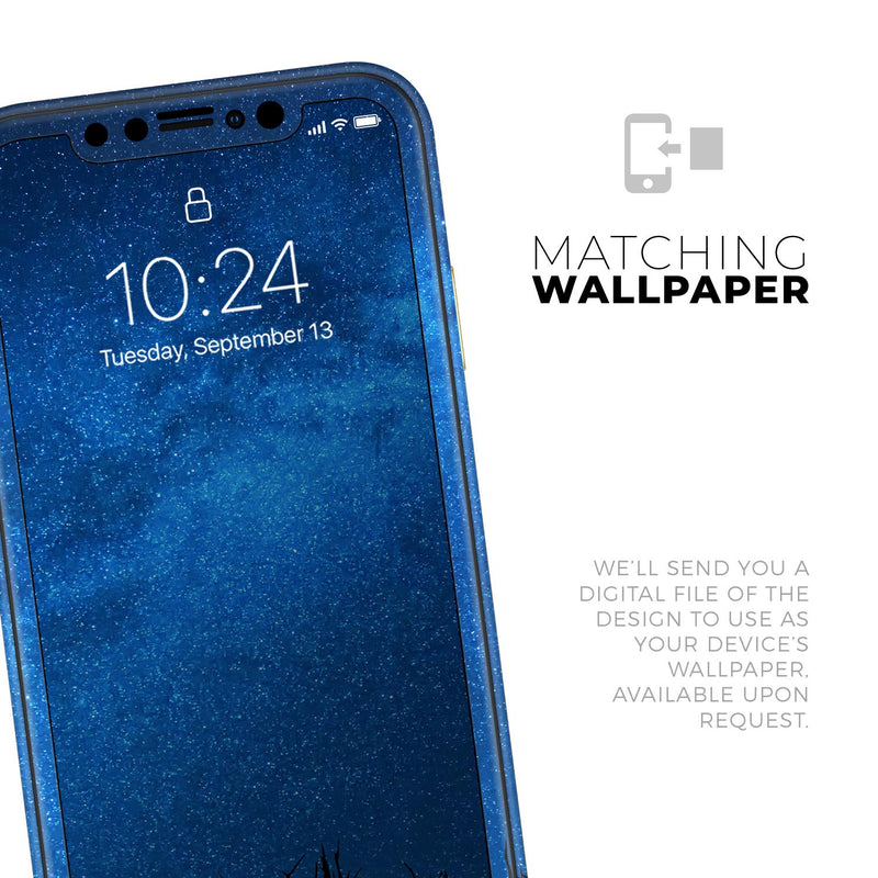 Silhouette Night Sky - Protective Skin Wrap & Decal – Compatible with iPhone SE to iPhone 17 Pro Max (All Models)