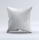 Silver Brushed Aluminum Surface Ink-Fuzed Decorative Throw Pillow