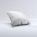 Silver Brushed Aluminum Surface Ink-Fuzed Decorative Throw Pillow