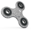 Silver and White Damask Pattern Full-Body Fidget Spinner Skin-Kit
