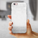 Silver and White Unfocused Sparkle Orbs iPhone 6/6s or 6/6s Plus 2-Piece Hybrid INK-Fuzed Case