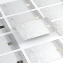 Silver and White Unfocused Sparkle Orbs - Premium Protective Decal Skin-Kit for the Apple Credit Card