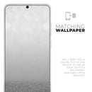 Silver and White Unfocused Sparkle Orbs - Premium Vinyl Skin Decal for Samsung Galaxy S25 Ultra, S24, S23, S22 & All Galaxy S Models