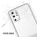 Silver and White Unfocused Sparkle Orbs - Premium Vinyl Skin Decal for Samsung Galaxy S25 Ultra, S24, S23, S22 & All Galaxy S Models