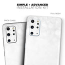 Silver and White Unfocused Sparkle Orbs - Premium Vinyl Skin Decal for Samsung Galaxy S25 Ultra, S24, S23, S22 & All Galaxy S Models